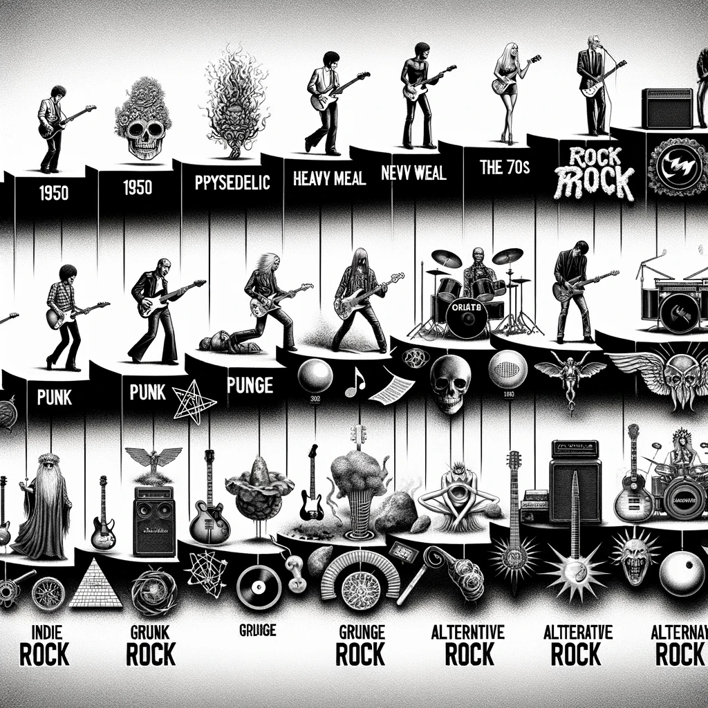 Эволюция рок-жанров