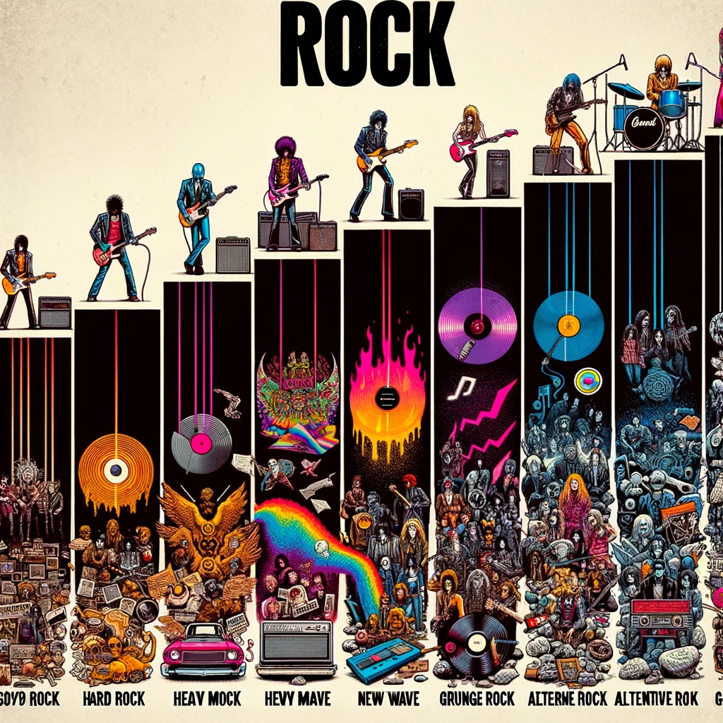Эволюция рок-жанров